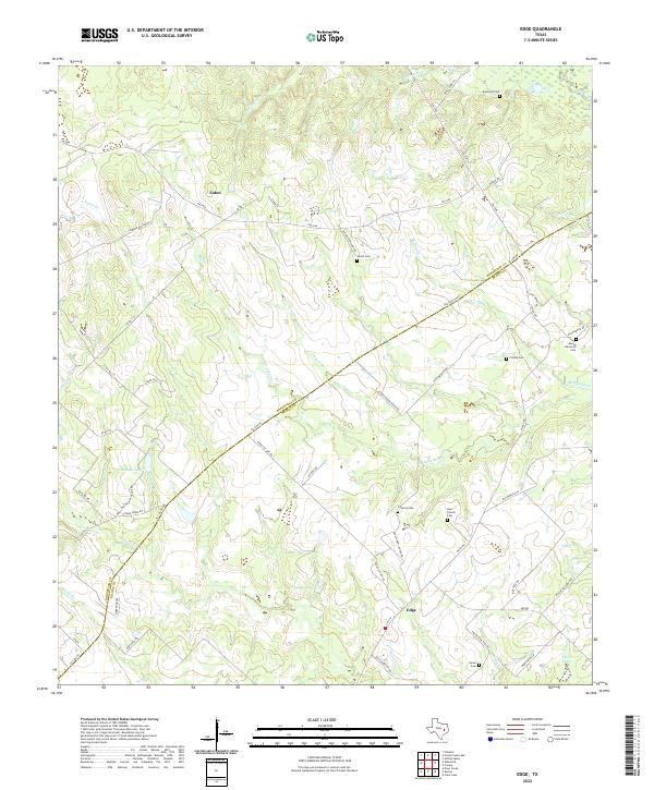 US Topo 7.5-minute map for Edge TX