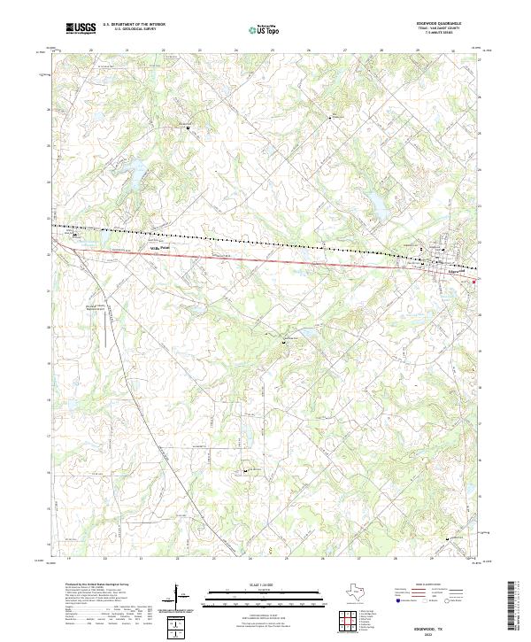 US Topo 7.5-minute map for Edgewood TX