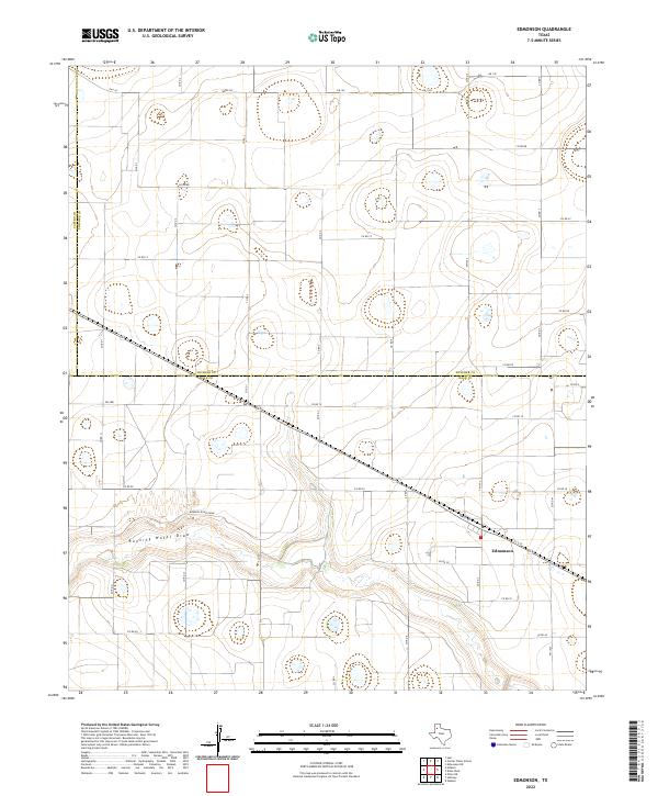 US Topo 7.5-minute map for Edmonson TX