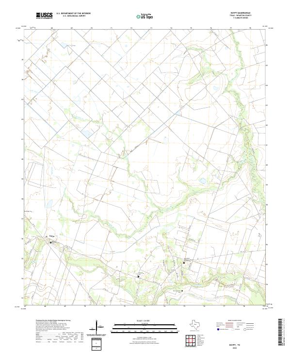 US Topo 7.5-minute map for Egypt TX