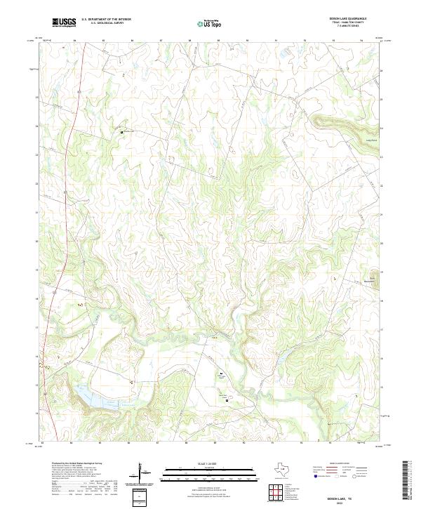 US Topo 7.5-minute map for Eidson Lake TX