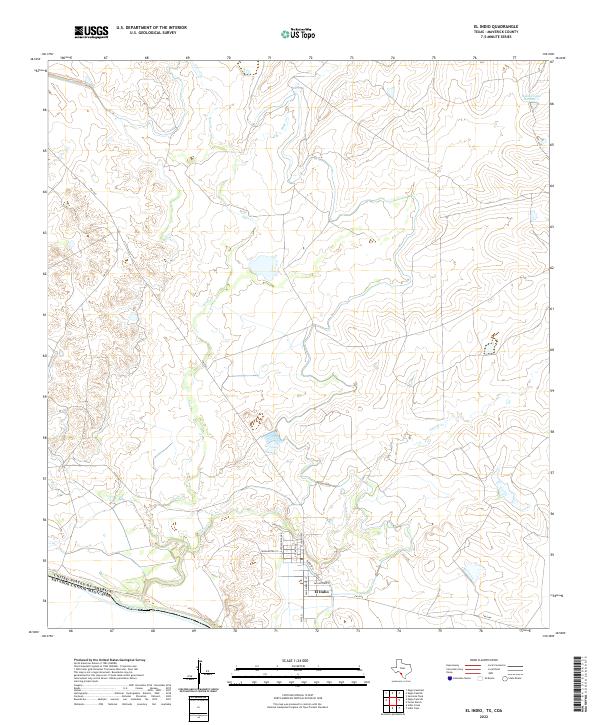 US Topo 7.5-minute map for El Indio TXCOA