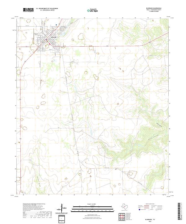 US Topo 7.5-minute map for Eldorado TX