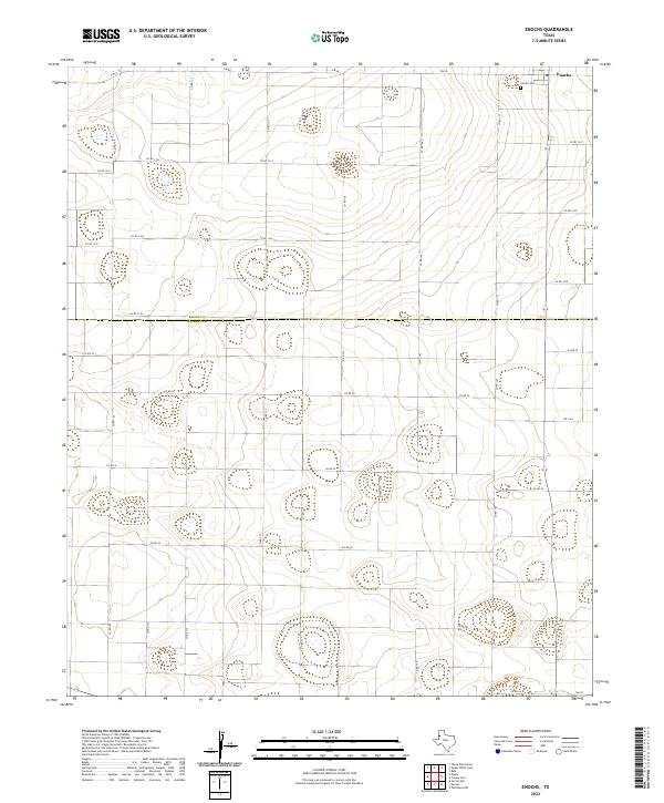 US Topo 7.5-minute map for Enochs TX