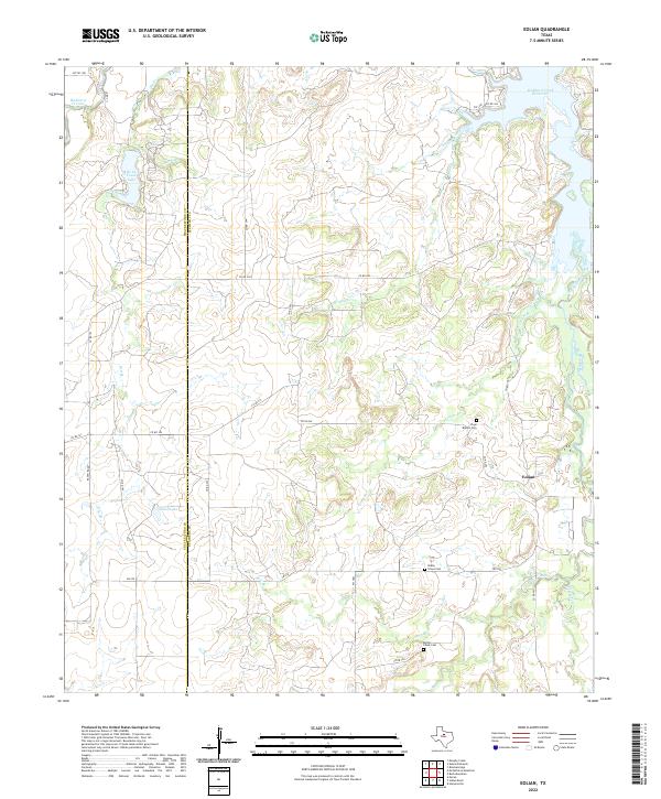 US Topo 7.5-minute map for Eolian TX