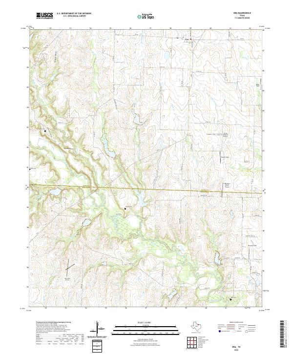 US Topo 7.5-minute map for Era TX