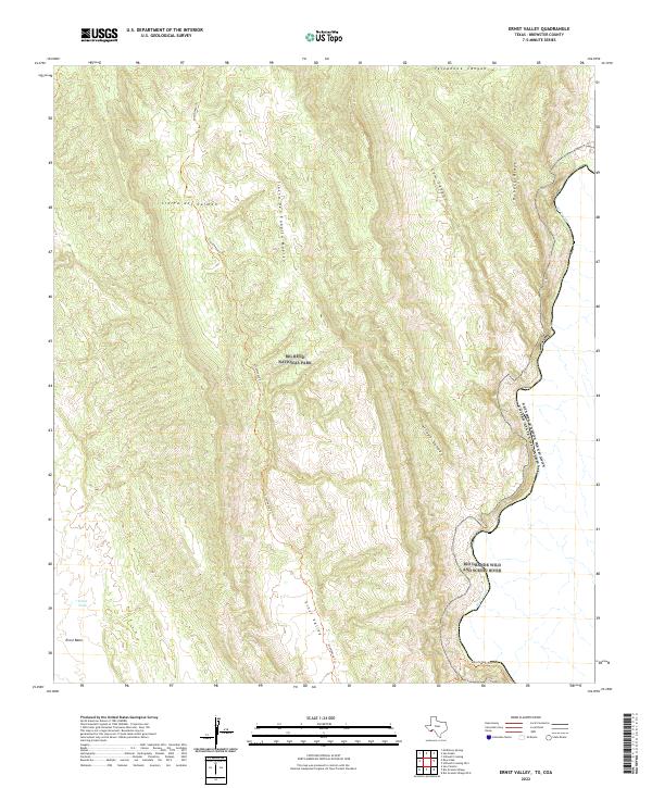 US Topo 7.5-minute map for Ernst Valley TXCOA