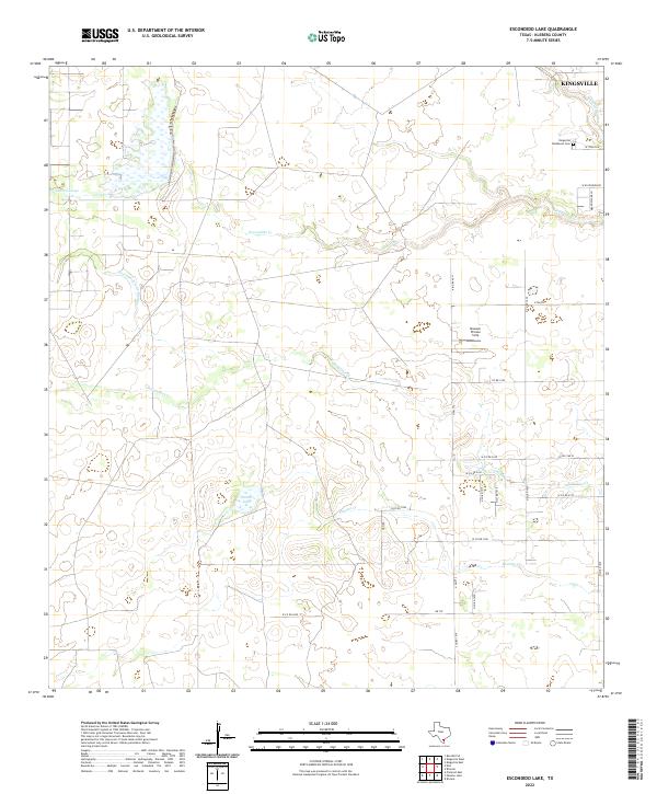 US Topo 7.5-minute map for Escondido Lake TX