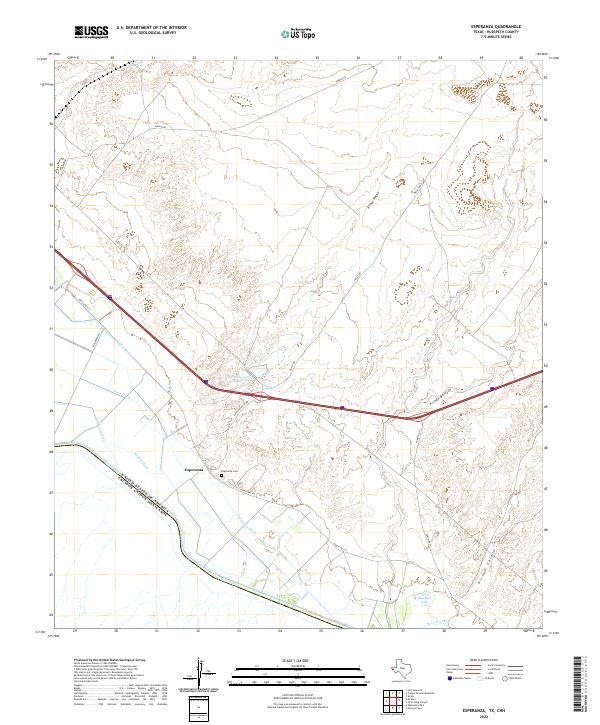 US Topo 7.5-minute map for Esperanza TXCHH