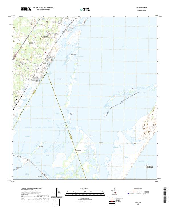 US Topo 7.5-minute map for Estes TX