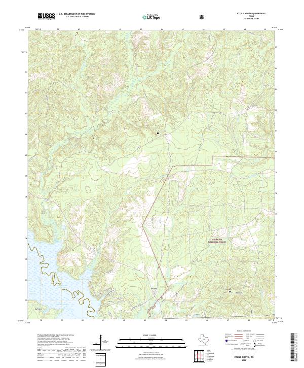 US Topo 7.5-minute map for Etoile North TX