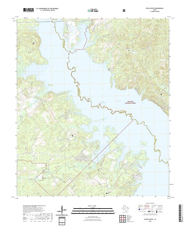 US Topo 7.5-minute map for Etoile South TX