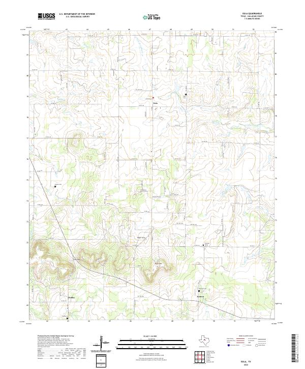 US Topo 7.5-minute map for Eula TX