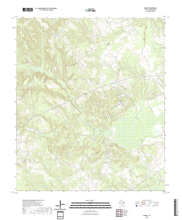 US Topo 7.5-minute map for Eunice TX
