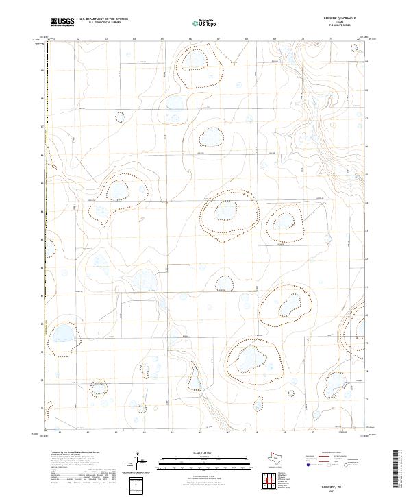 US Topo 7.5-minute map for Fairview TX
