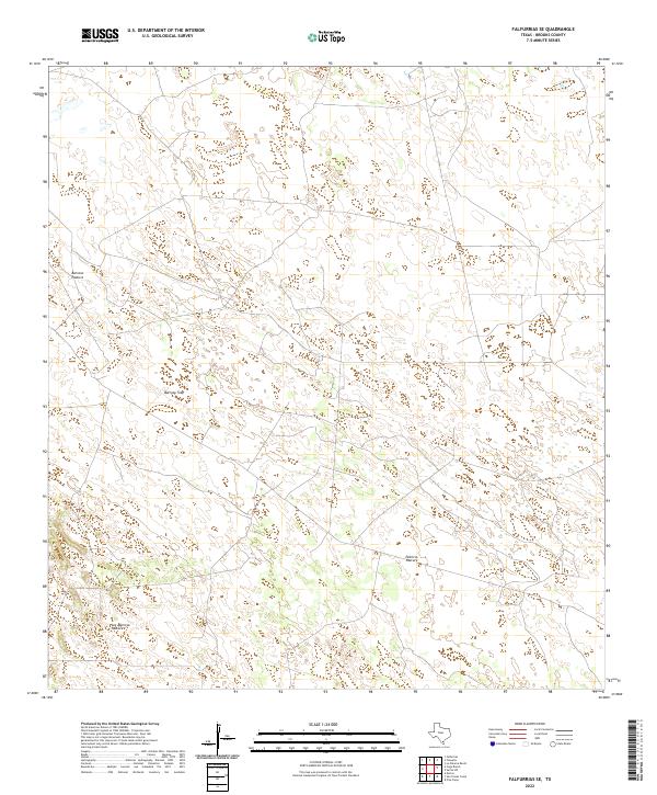 US Topo 7.5-minute map for Falfurrias SE TX