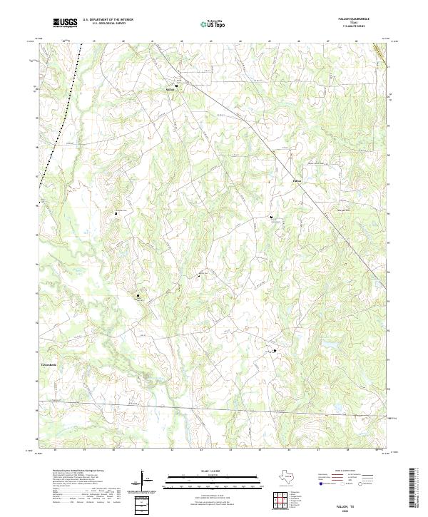 US Topo 7.5-minute map for Fallon TX