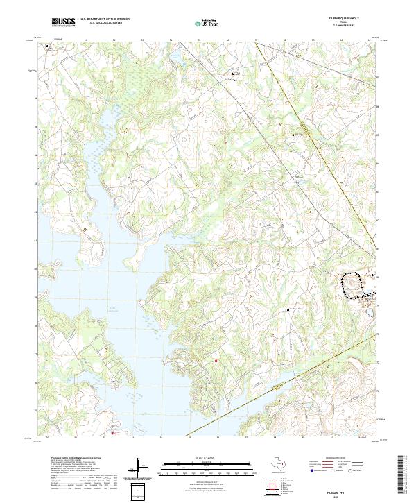 US Topo 7.5-minute map for Farrar TX
