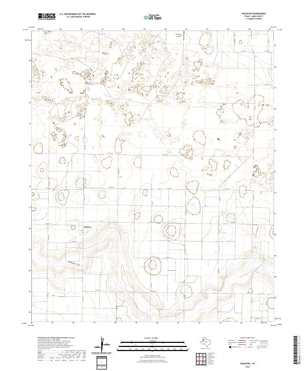 US Topo 7.5-minute map for Fieldton TX