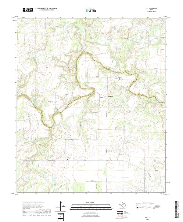 US Topo 7.5-minute map for Fife TX