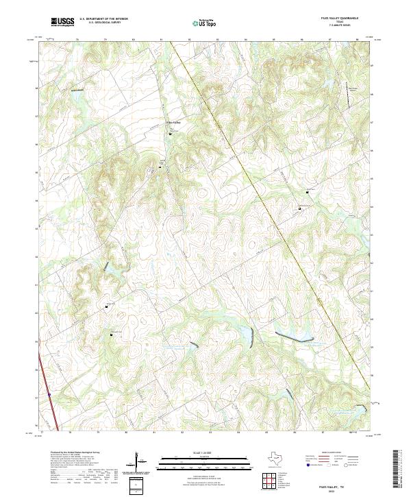 US Topo 7.5-minute map for Files Valley TX