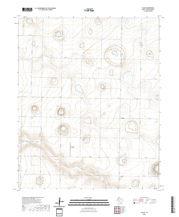 US Topo 7.5-minute map for Flagg TX