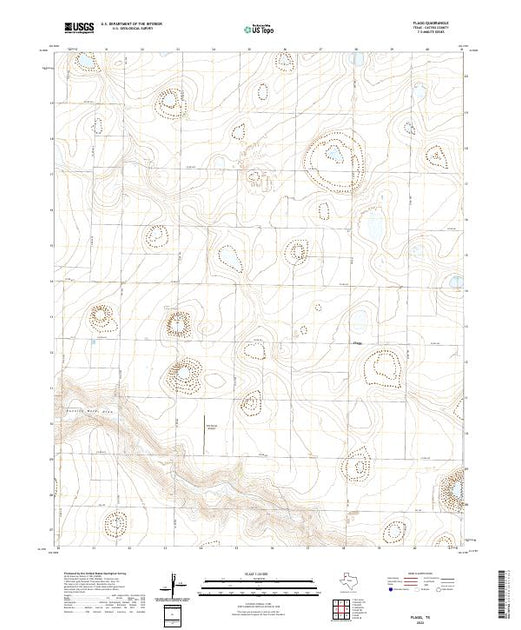 US Topo 7.5-minute map for Flagg TX – American Map Store