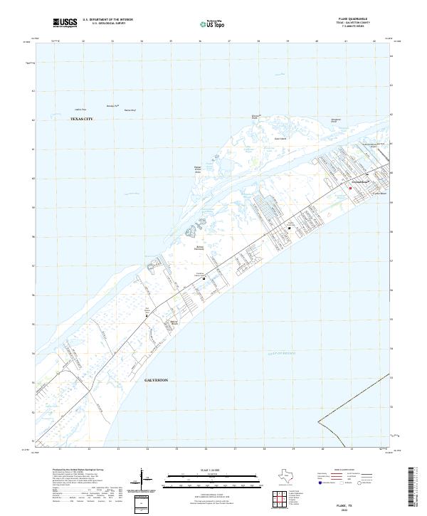 US Topo 7.5-minute map for Flake TX