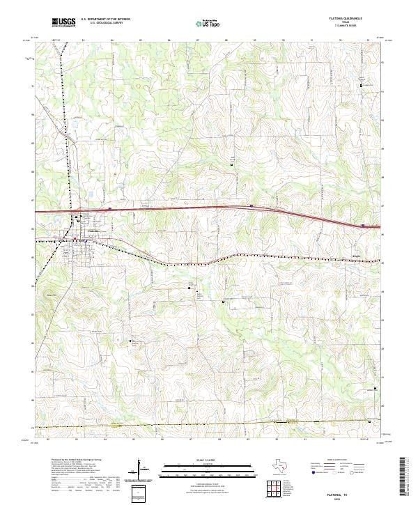 US Topo 7.5-minute map for Flatonia TX