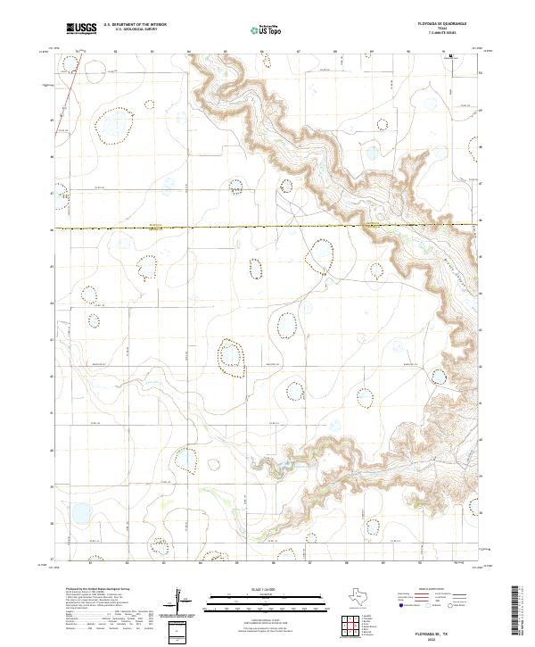 US Topo 7.5-minute map for Floydada SE TX