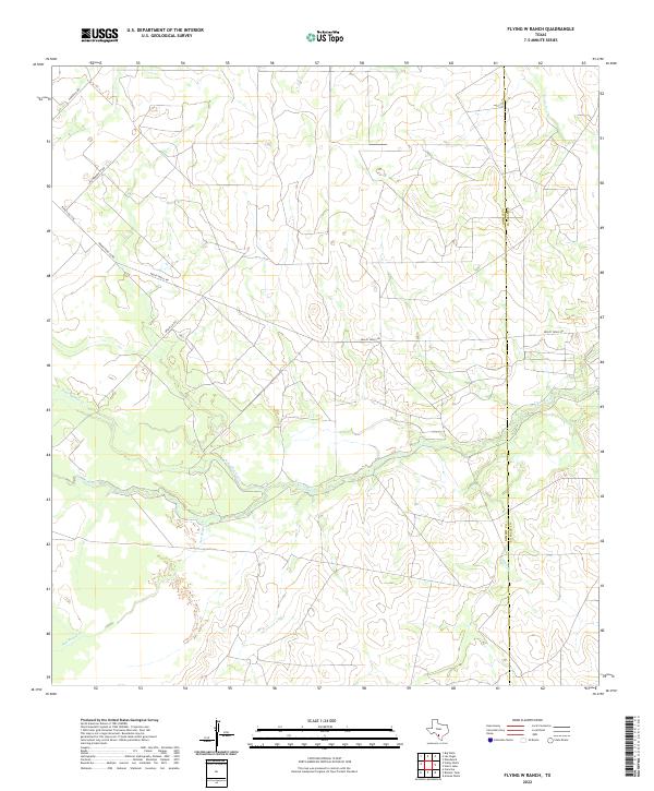 US Topo 7.5-minute map for Flying W Ranch TX