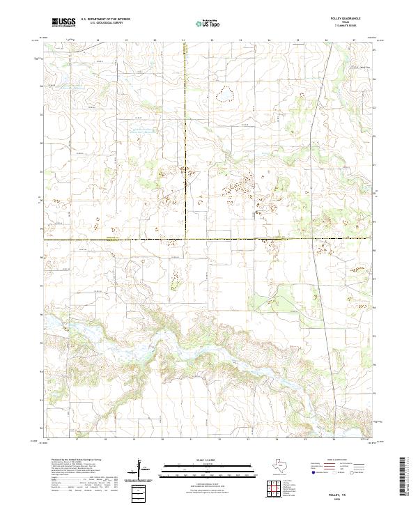 US Topo 7.5-minute map for Folley TX