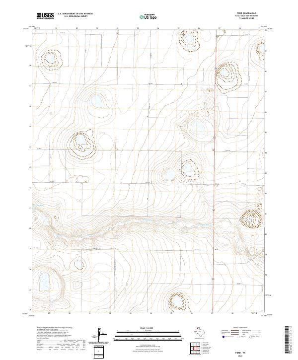 US Topo 7.5-minute map for Ford TX