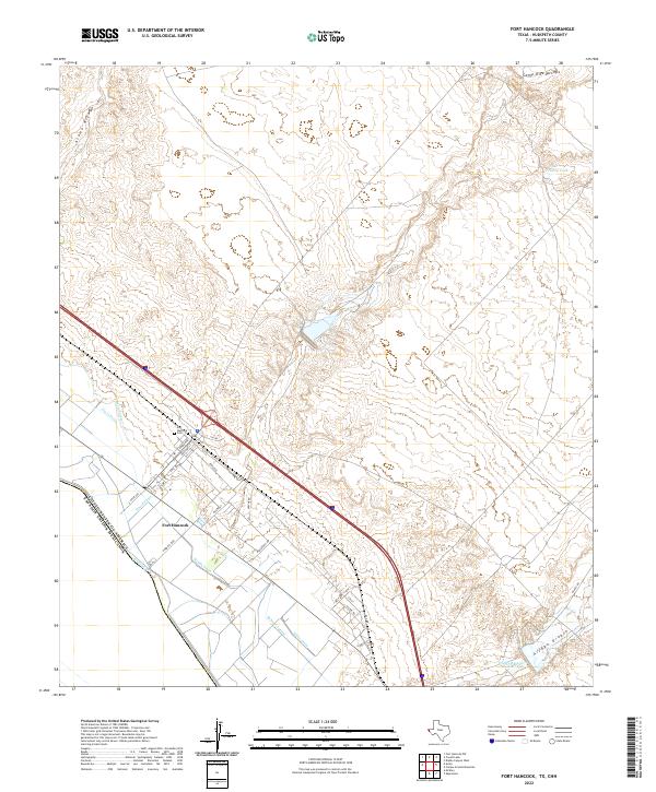 US Topo 7.5-minute map for Fort Hancock TXCHH