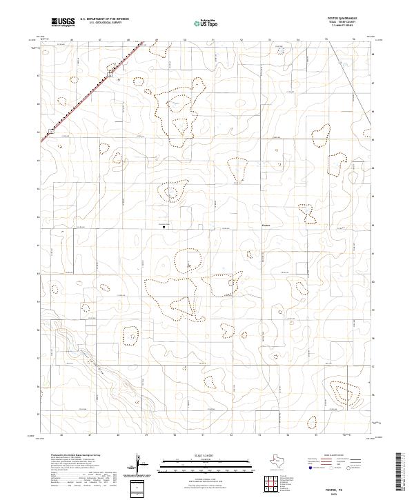 US Topo 7.5-minute map for Foster TX