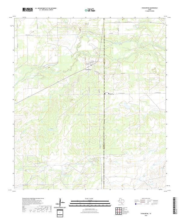 US Topo 7.5-minute map for Fowlerton TX