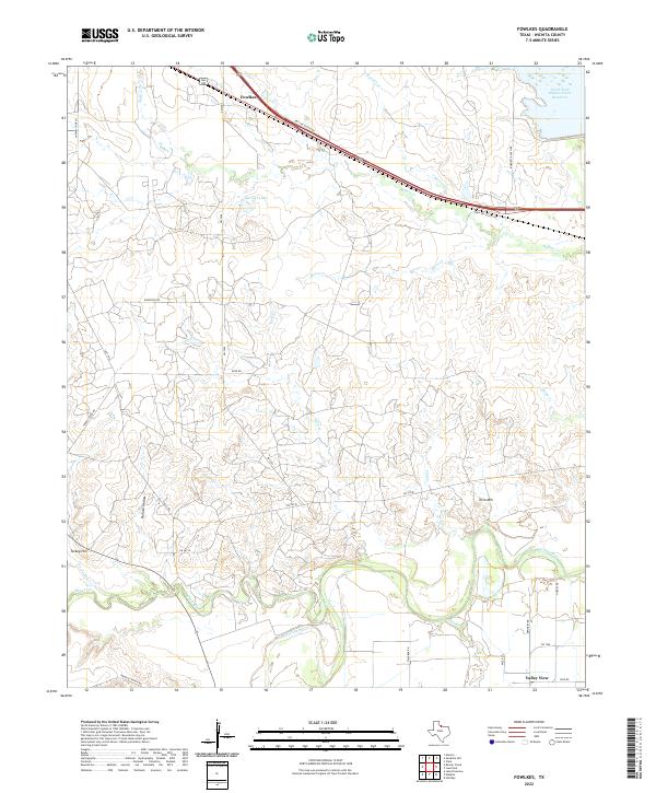US Topo 7.5-minute map for Fowlkes TX