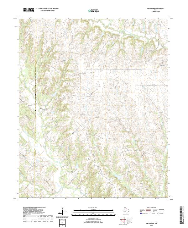 US Topo 7.5-minute map for Freemound TX