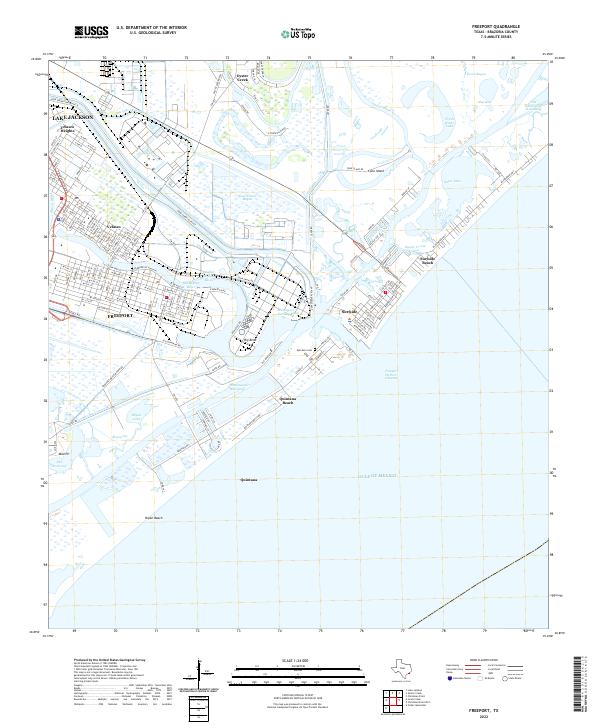 US Topo 7.5-minute map for Freeport TX