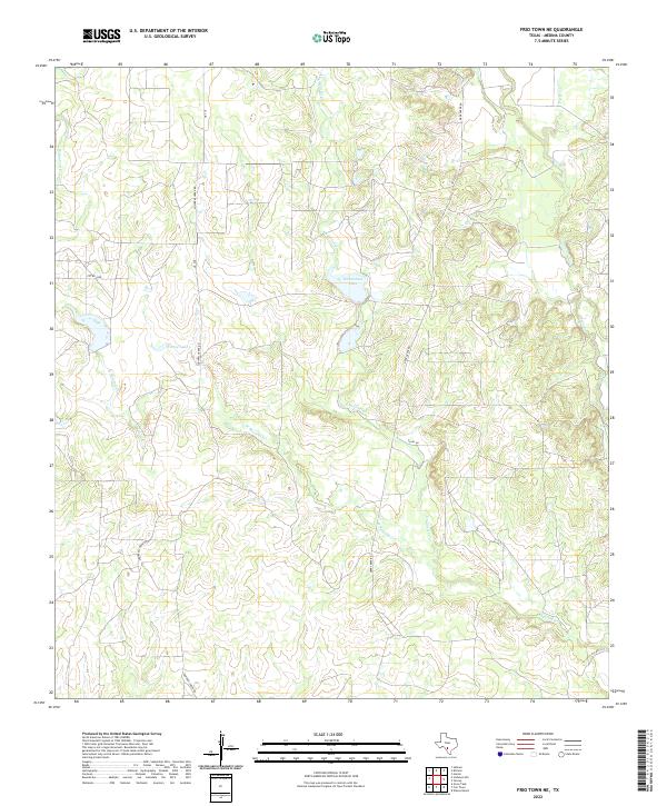 US Topo 7.5-minute map for Frio Town NE TX