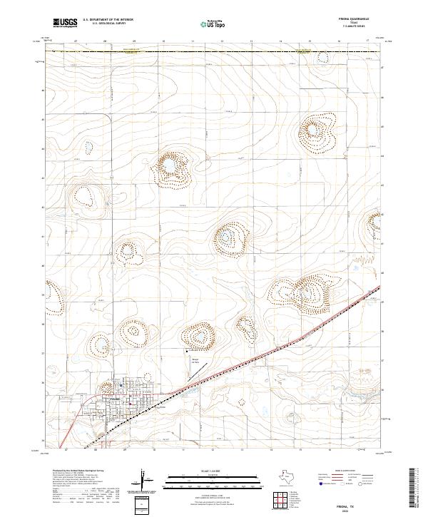 US Topo 7.5-minute map for Friona TX