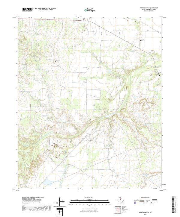 US Topo 7.5-minute map for Frog Mountain TX