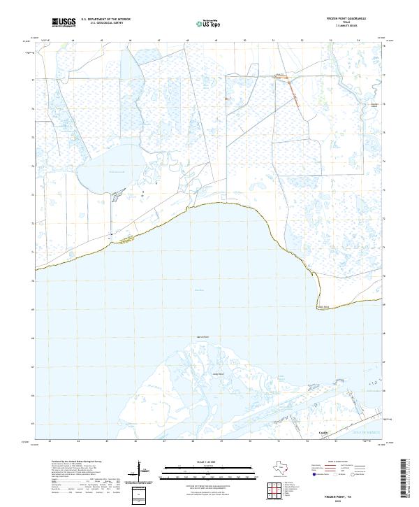 US Topo 7.5-minute map for Frozen Point TX