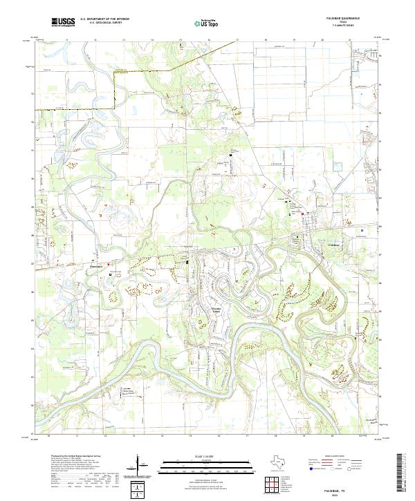 US Topo 7.5-minute map for Fulshear TX