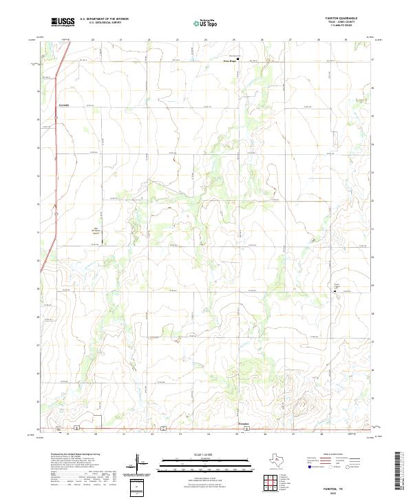 US Topo 7.5-minute map for Funston TX