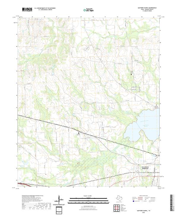 US Topo 7.5-minute map for Gafford Chapel TX