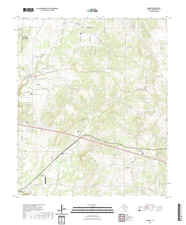 US Topo 7.5-minute map for Garner TX