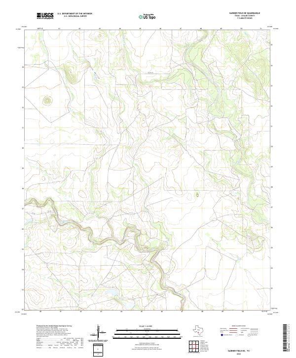 US Topo 7.5-minute map for Garner Field NE TX