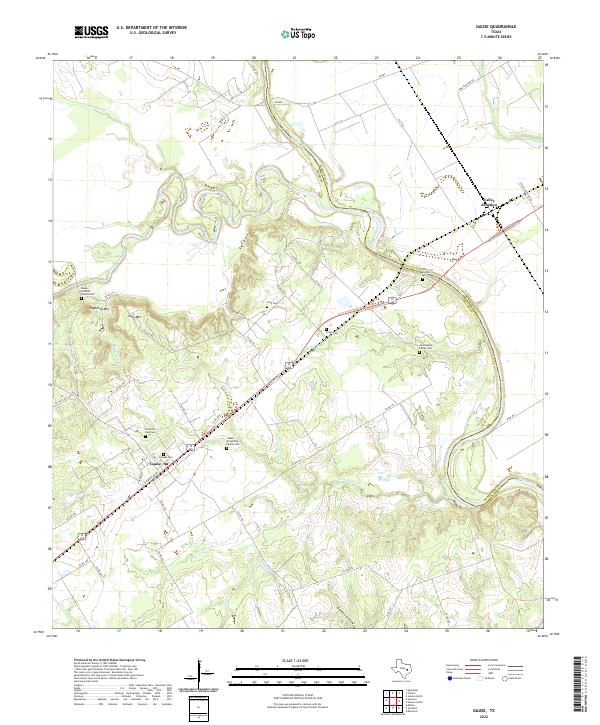 US Topo 7.5-minute map for Gause TX