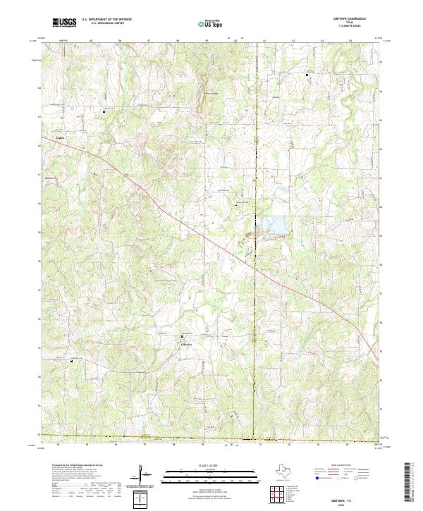 US Topo 7.5-minute map for Gibtown TX